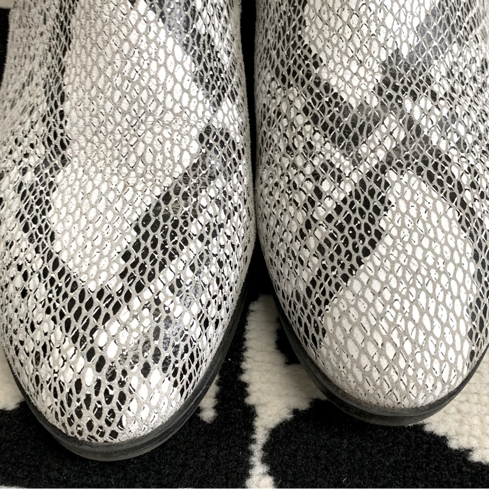 Topshop Klaus Python Snake Print Booties Size 40 - image 7